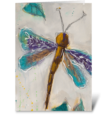 Dragonfly greeting card