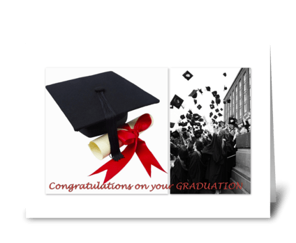 Congratulations on your GRADUATION greeting card