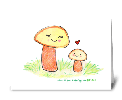 Mother Mushroom greeting card