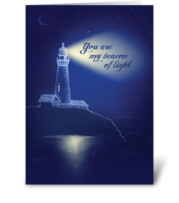 Beacon of Light Card greeting card