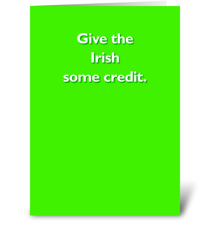 Happy St. Patrick's Day greeting card