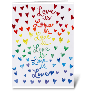 Love is Love greeting card