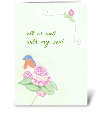 It Is Well With My Soul greeting card