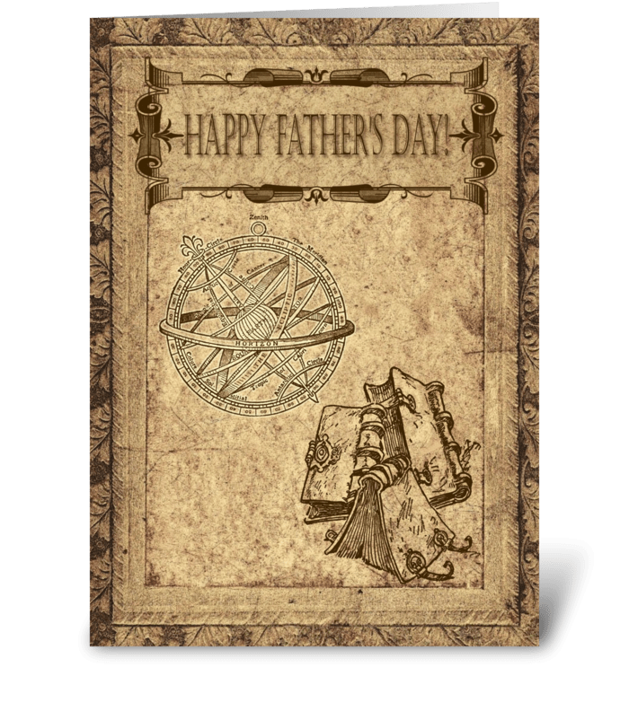 Happy Father's Day - Antique Parchment  greeting card