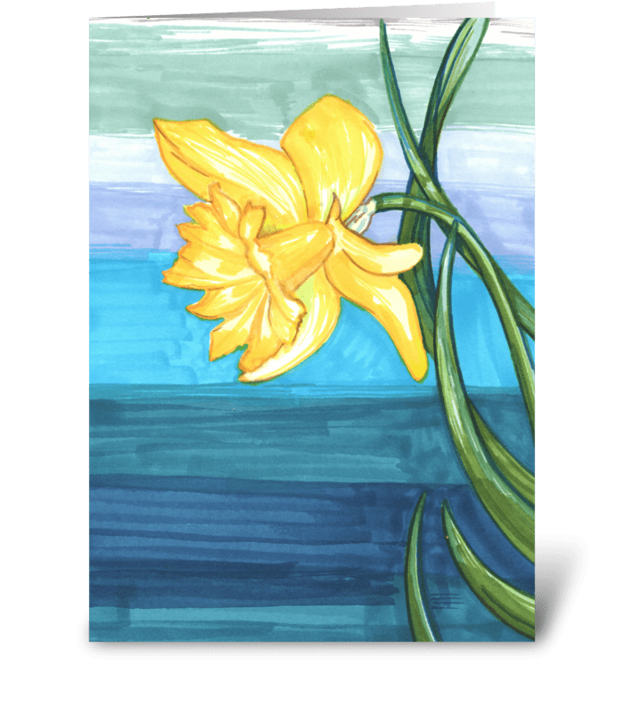 A Daffodil For You greeting card
