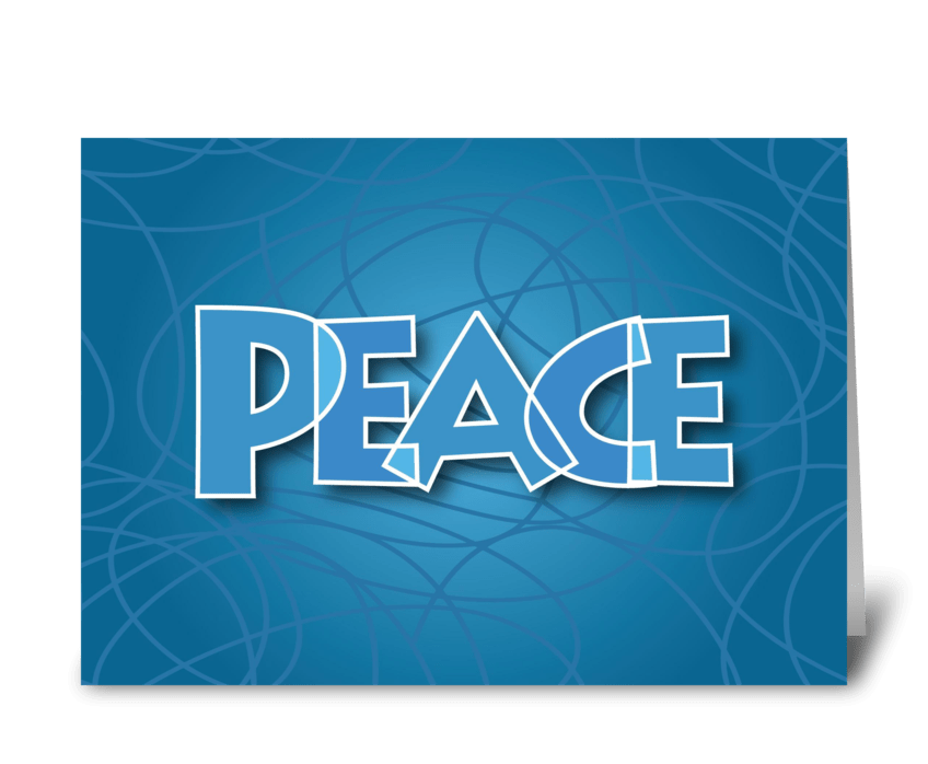Peace Letters greeting card