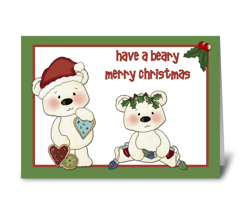 Christmas Bears  greeting card