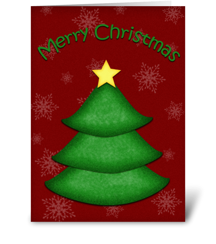 Christmas Tree Greeting greeting card