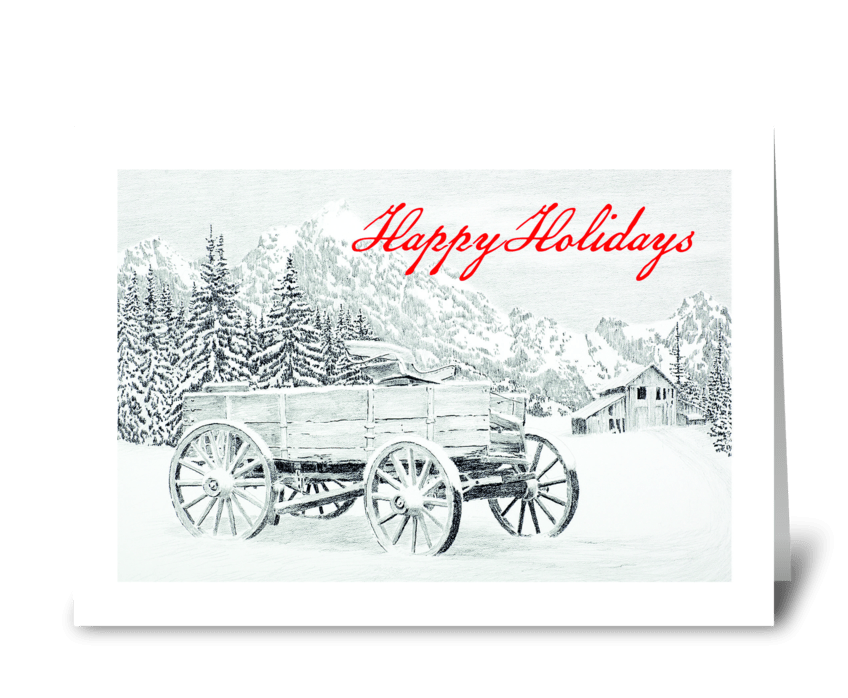 Happy Holidays greeting card