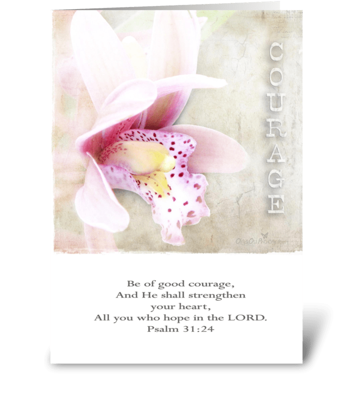 Courage greeting card