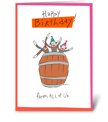 Birthday from ALL of US greeting card