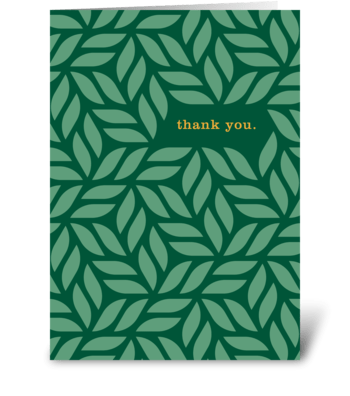 Thank You Hedge greeting card