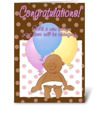 Congratulations expecting baby greeting card