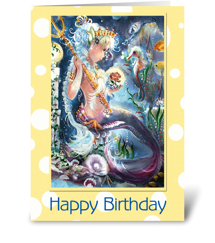 Little Mis Neptune, Birthday greeting card
