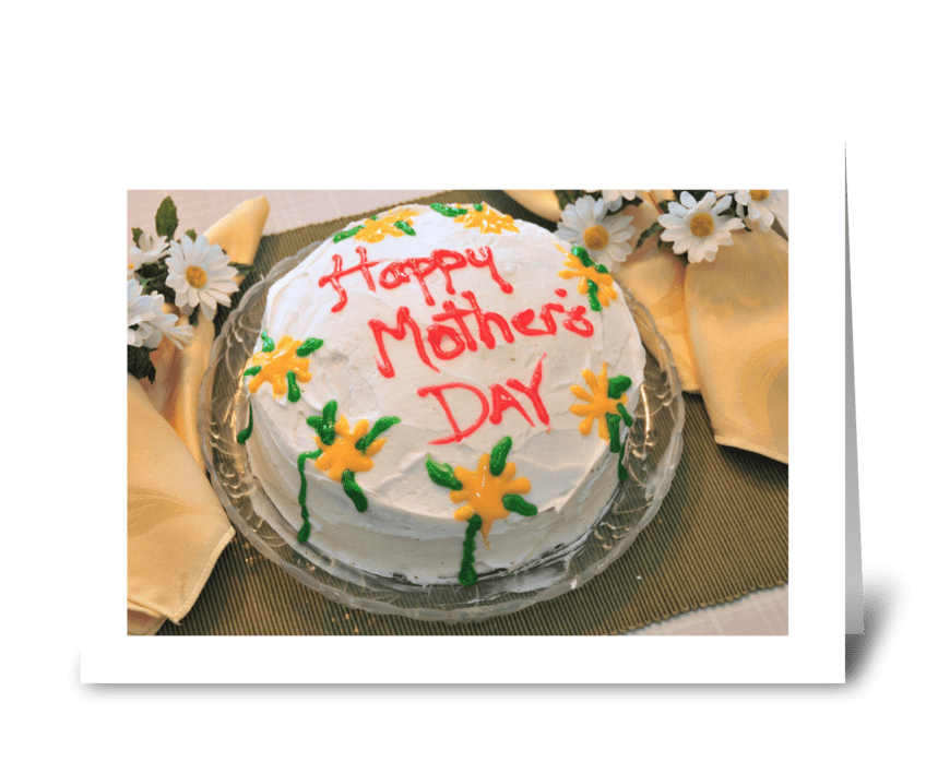 Mother's Day Cake greeting card
