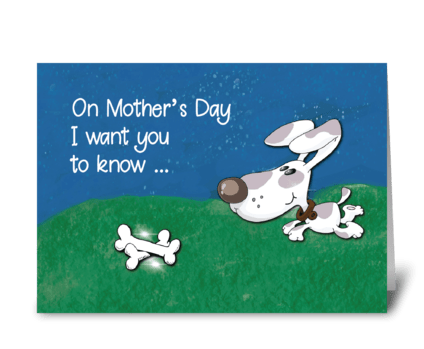 From Pet Dog Mother's Day Best Mom greeting card