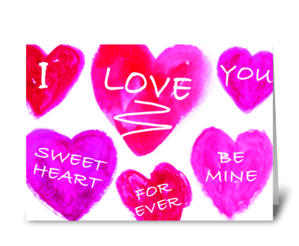 Sweet Hearts greeting card