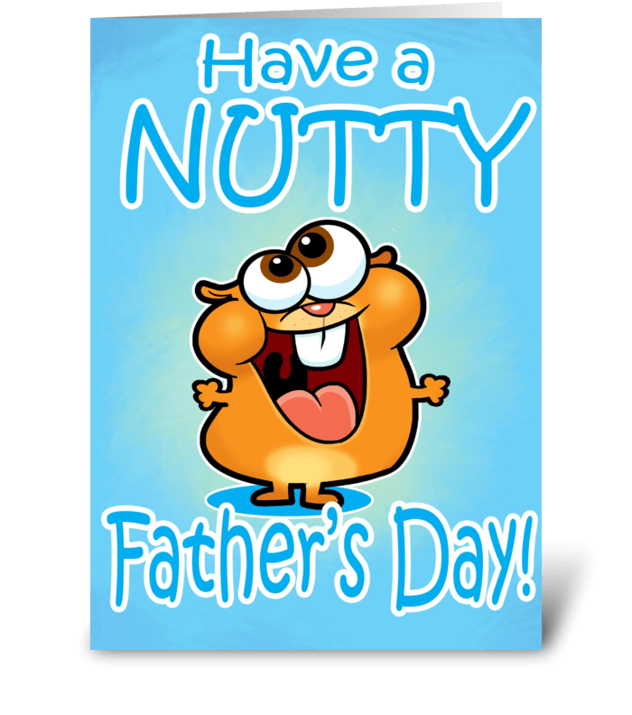 Nutty Father's Day greeting card