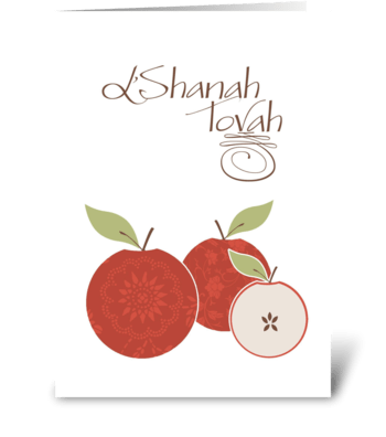 Rosh Hashanah - Apples greeting card