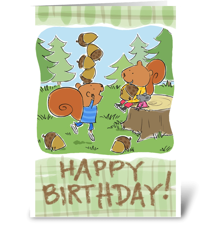 Birthday Nut greeting card