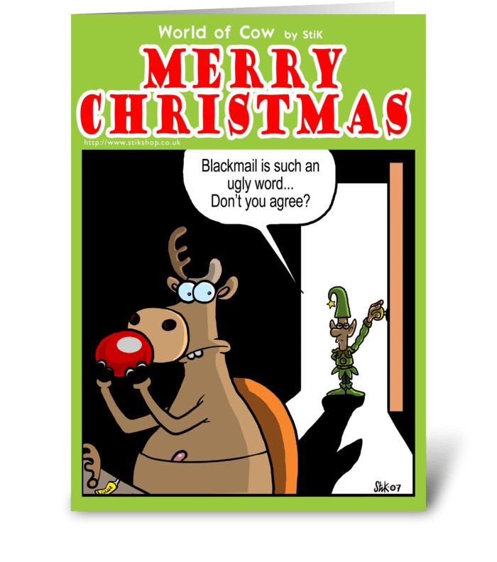Christmas Blackmail greeting card