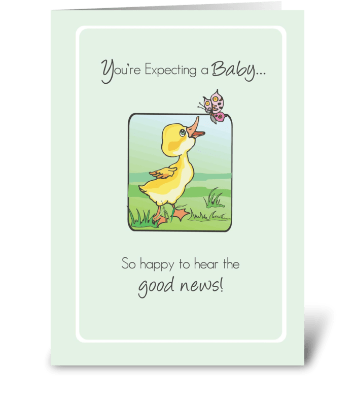 2783 Expecting Baby Congratulations Duck greeting card