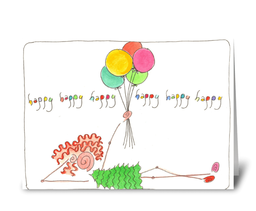 happy, happy, happy greeting card