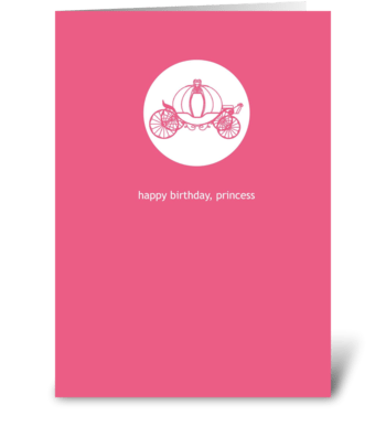 A Princess Birthday greeting card