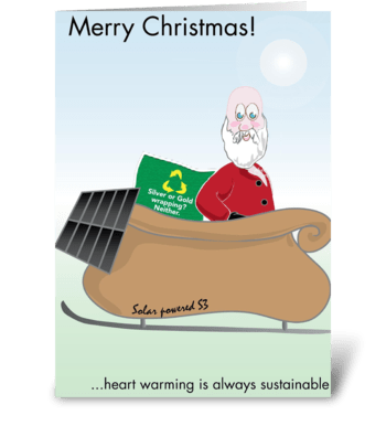 Sustainable Christmas greeting card