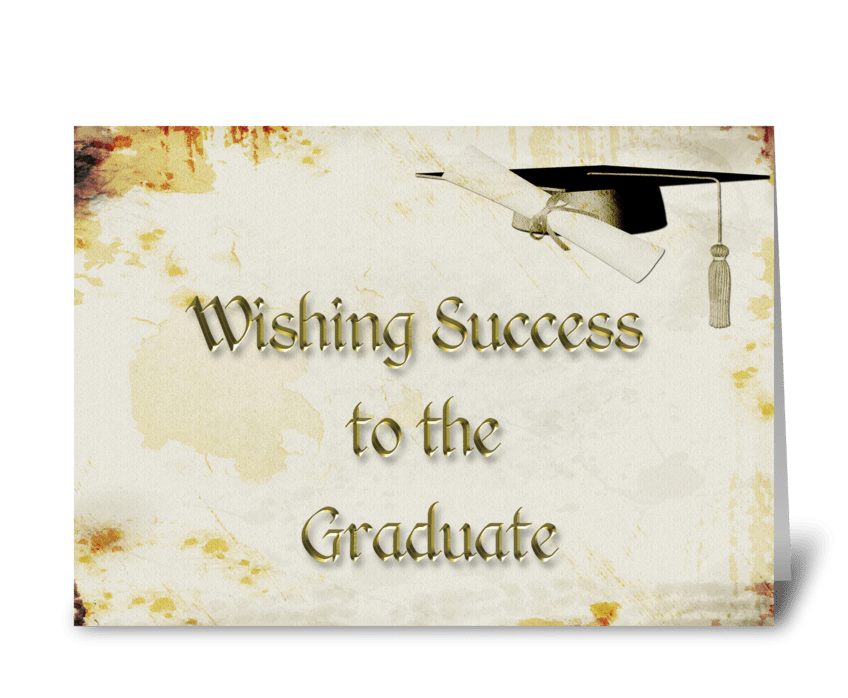 Graduate Congratulations Grunge greeting card