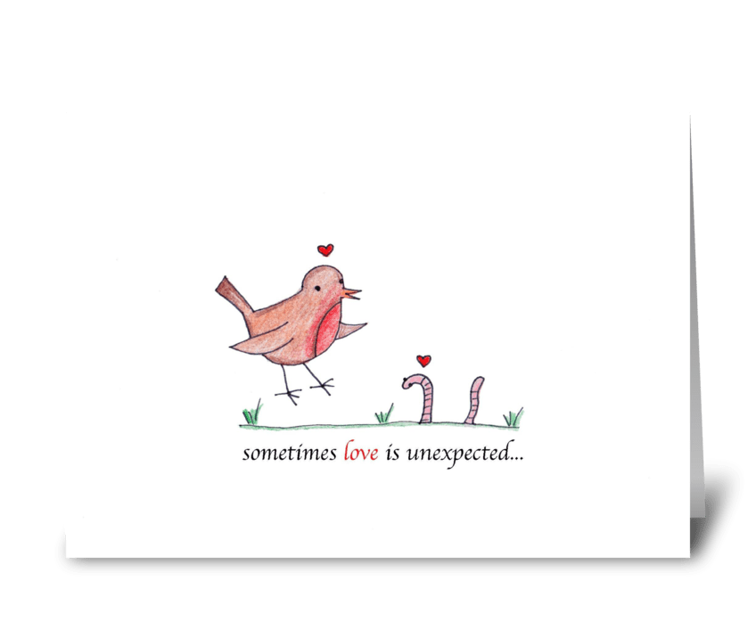 Unexpected Love greeting card