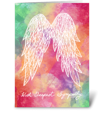 Wings greeting card