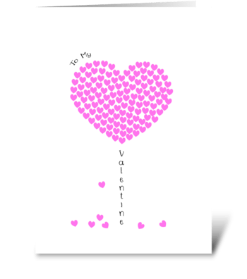 Valentines Heart Tree greeting card