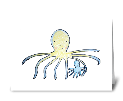Octomom greeting card