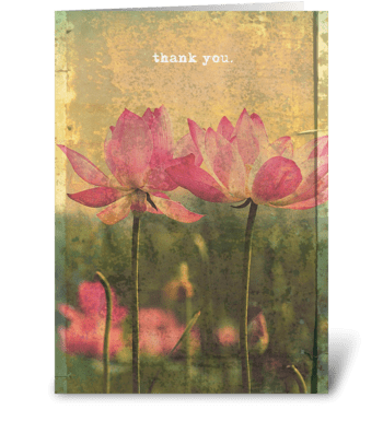 thank you. greeting card