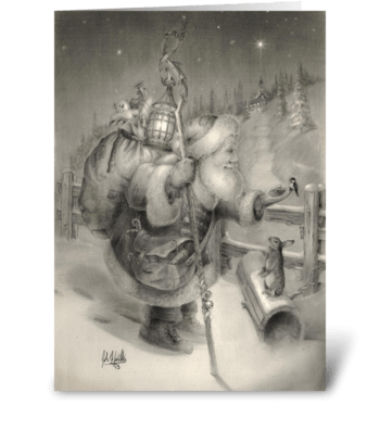 Olde Fashioned Christmas greeting card