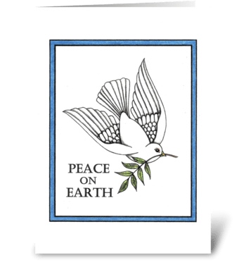 PEACE ON EARTH greeting card