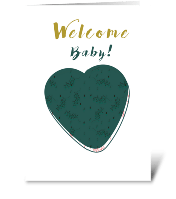 Welcome baby greeting card