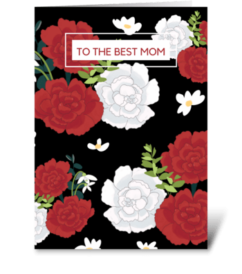 Floral Pattern Mother's Day Card greeting card