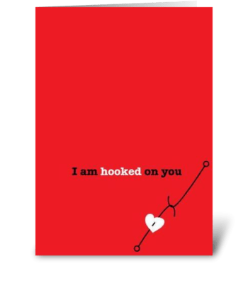 Hooked greeting card