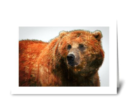 BEAR greeting card