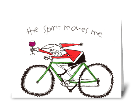 the Spirit moves me greeting card