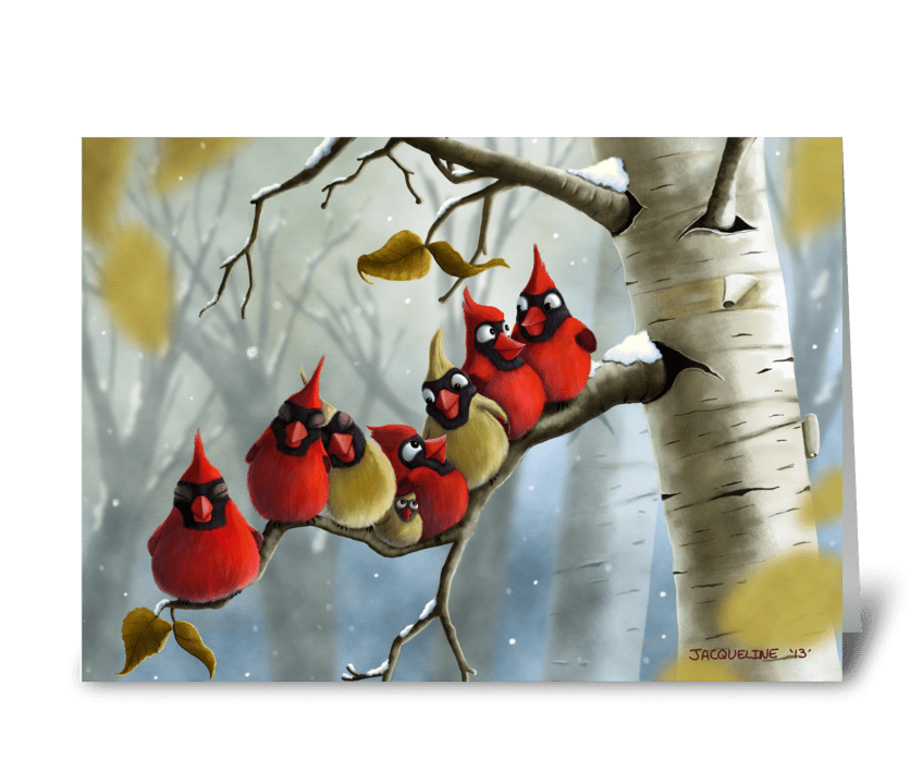 Winter Snooze greeting card