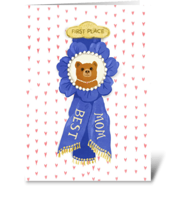 First Place Mom greeting card