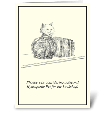 Hydroponic pets greeting card