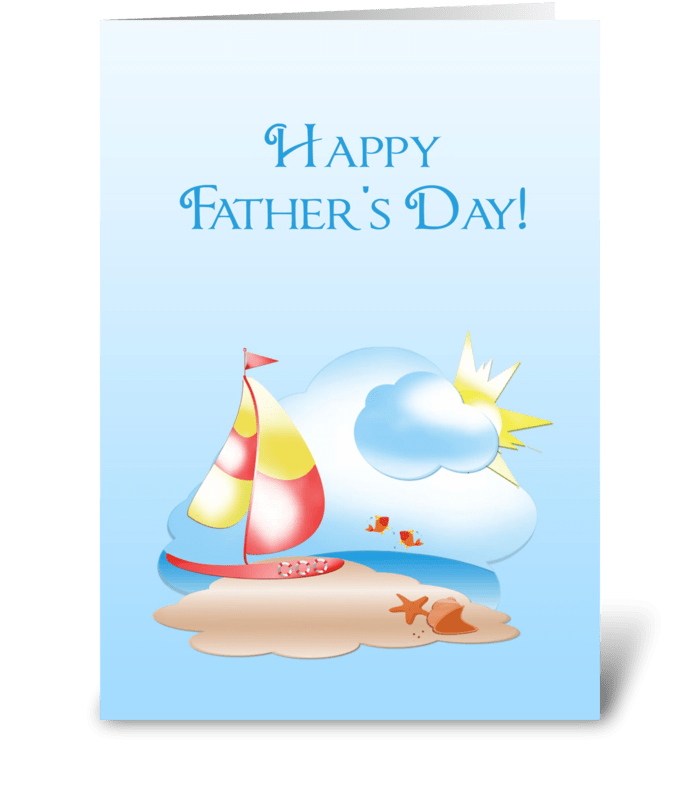 Father's Day Sailboat greeting card