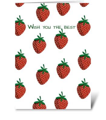 Wish you the best greeting card