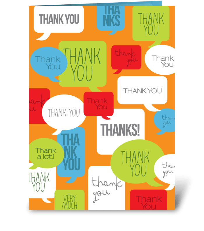 A million thanks greeting card