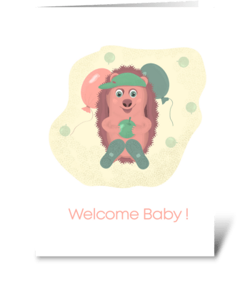 Baby is coming greeting card
