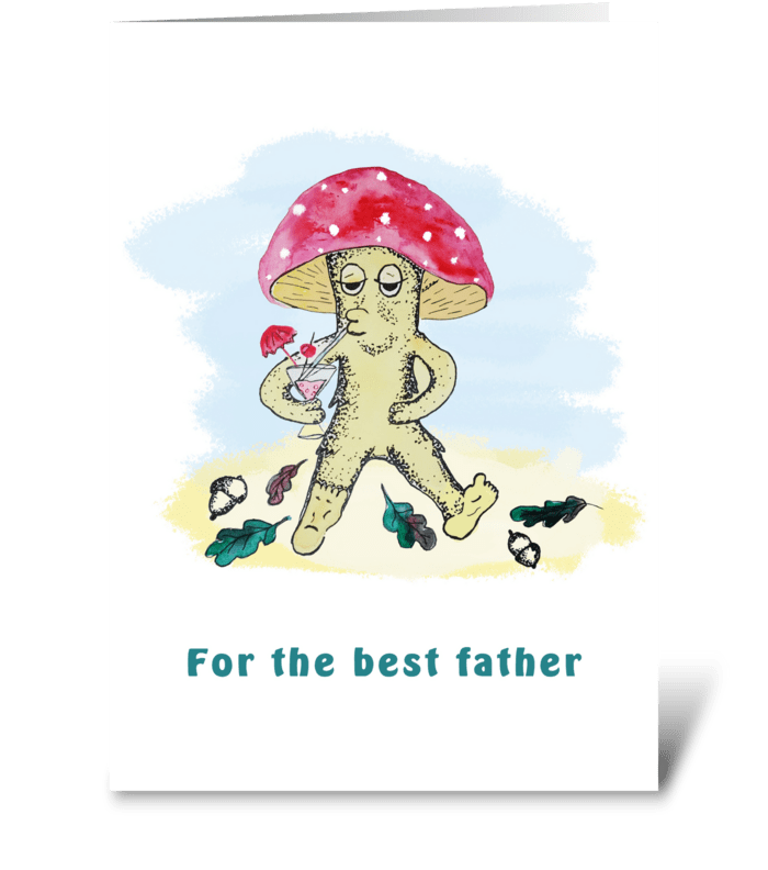 For the best father greeting card